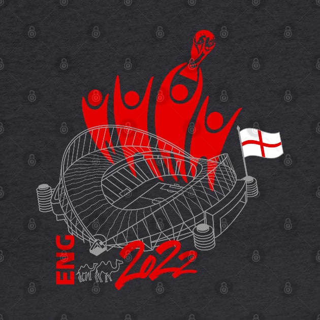 England World Cup Soccer 2022 by DesignOfNations